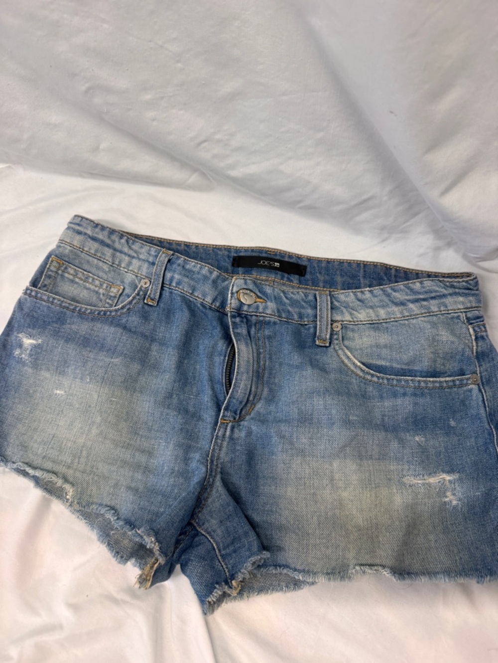 Joe's Jeans Light Blue Distressed Denim Cutoff Shorts